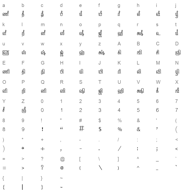 Tam_Shakti_35 Normal Character Map