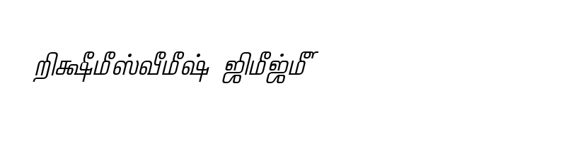 Preview of TAM Pattinathar Italic